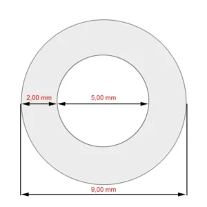 Szilikon tömlő 5x2x165mm Jura kávégépekhez