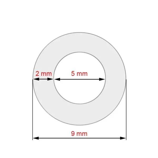Szilikon tömlő 5x2x150mm Jura kávégépekhez