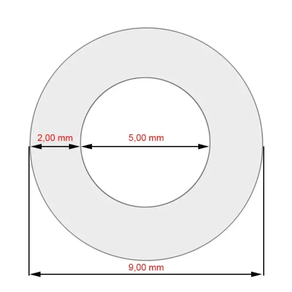 Szilikon tömlő 5x2x330mm Jura kávégépekhez