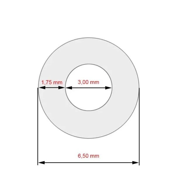 Szilikon tömlő Nivona kávégépekhez 3,00 mm x 1,75 mm x 285 mm